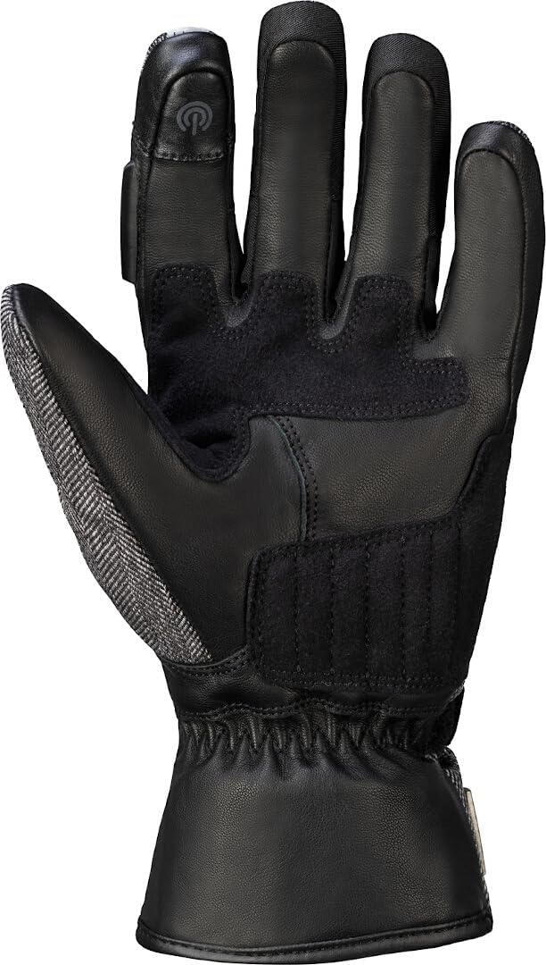 IXS Motorradhandschuhe kurz Motorrad Handschuh Torino-Evo-ST 3.0 Classic Handschuh schwarz/grau XXL,