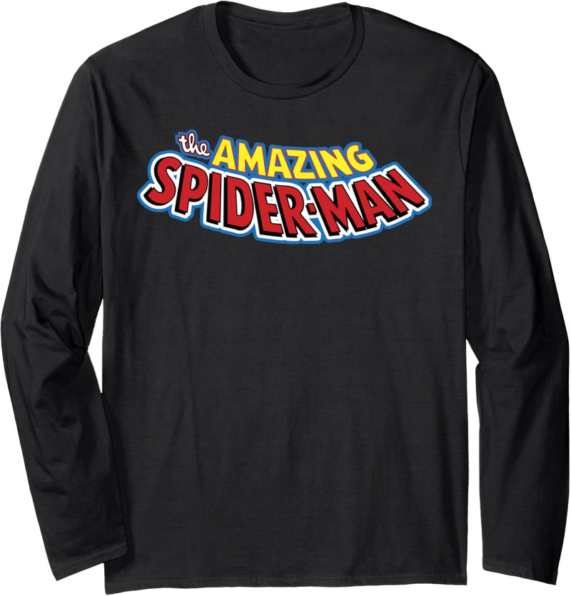Marvel Avengers The Amazing Spider-Man Title Logo Langarmshirt