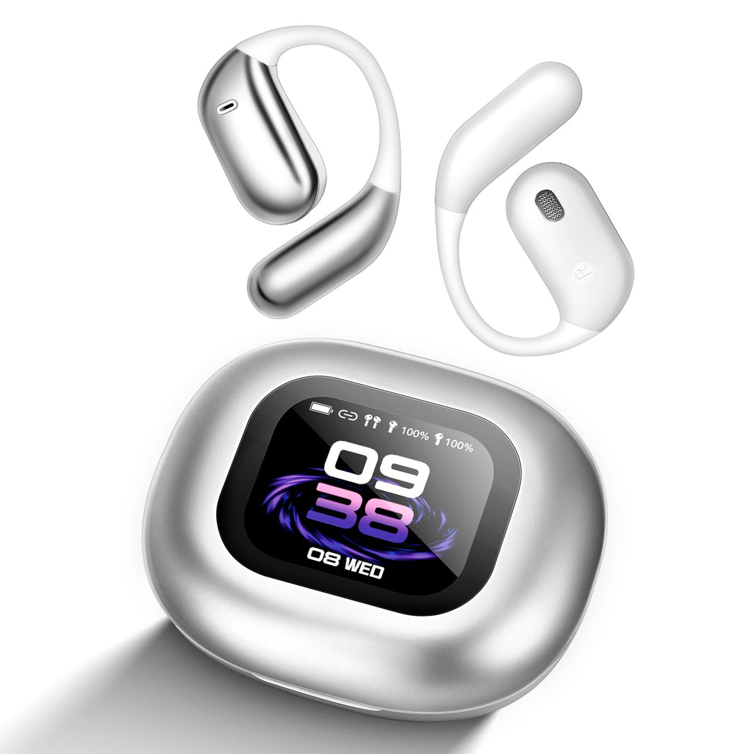 KI Übersetzer Kopfhörer - LCD-Touchscreen Kopfhörer Übersetzer mit 144 Sprachen,60Hrs Laufzeit, Blue