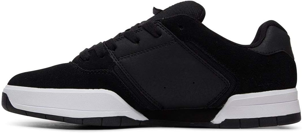 DC Herren Central Casual Low Top Skate Shoe SneakerSkate-Schuh 38 EU Black White, 38 EU Black White