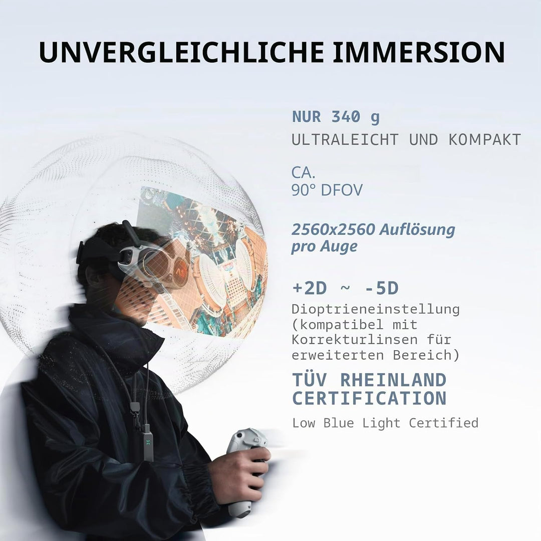 Antigravity A1 Infinity-Bundle mit Passhülle (3 Hochleistungs-Akkus) – 8K 360°-Drohne für immersives