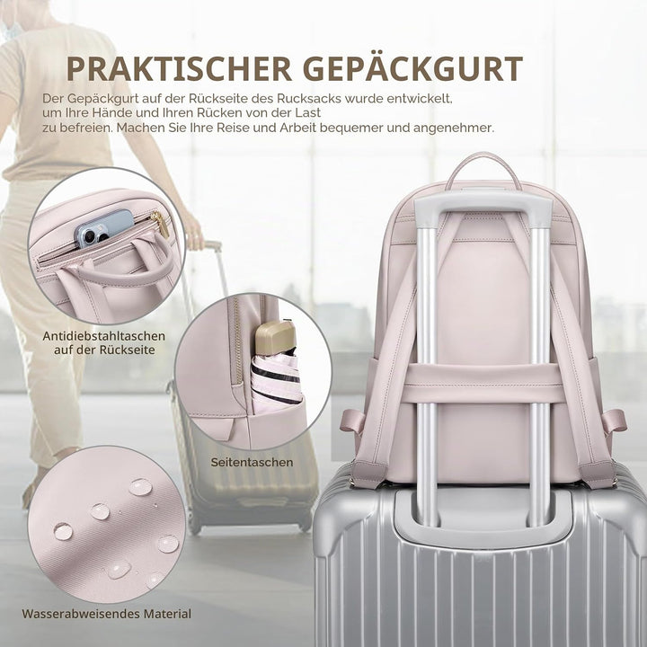 GOLF SUPAGS Rucksack für Damen, schmal, Computer-Büchertasche, Rucksack, Geldbörse für Arbeit, Reise