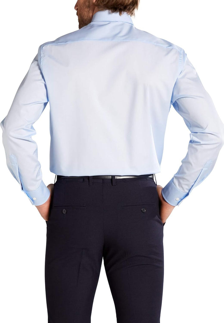 ETERNA Herren Hemd Comfort Fit Langarm Kent 41 Kragen / 67 Ärmel Hellblau, 41 Kragen / 67 Ärmel Hell