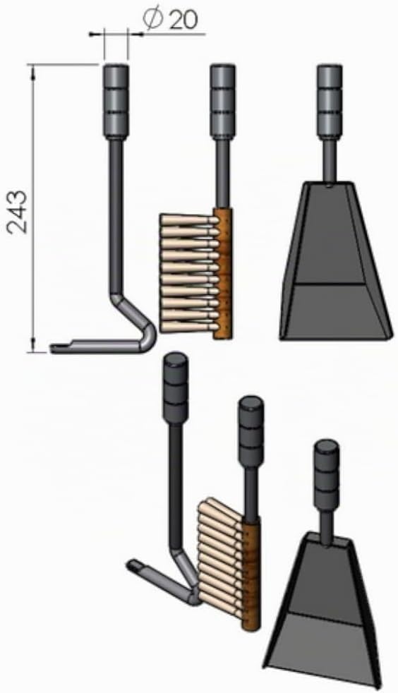 TermaTech | Kaminbesteck für Kaminöfen