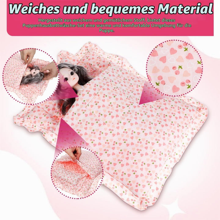 Supvox 1 Satz Puppen-erdbeer-Schlafsack Puppen Erdbeermatratze -Accessoire Doll Erdbeerschlafsack Pu
