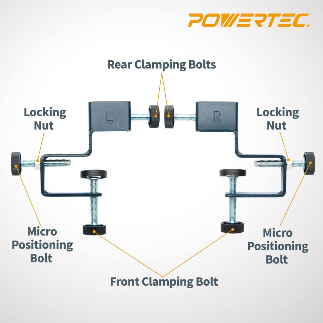 POWERTEC 71181 Schubladen-Front-Installationsklemmen | Schrank-Hardware-Vorrichtung | Schubladen-Vor