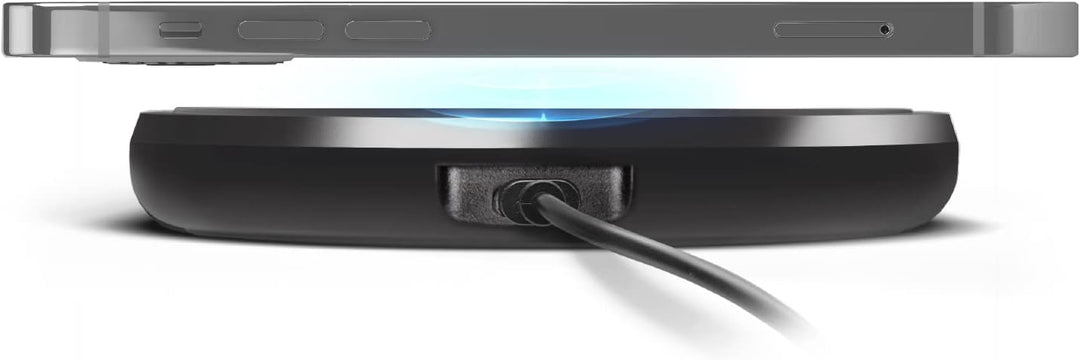 SBS Wireless Fast Charge Tischlader, 10 W für ultraschnelles Laden, Ladestation für Qi-Handys, Smart