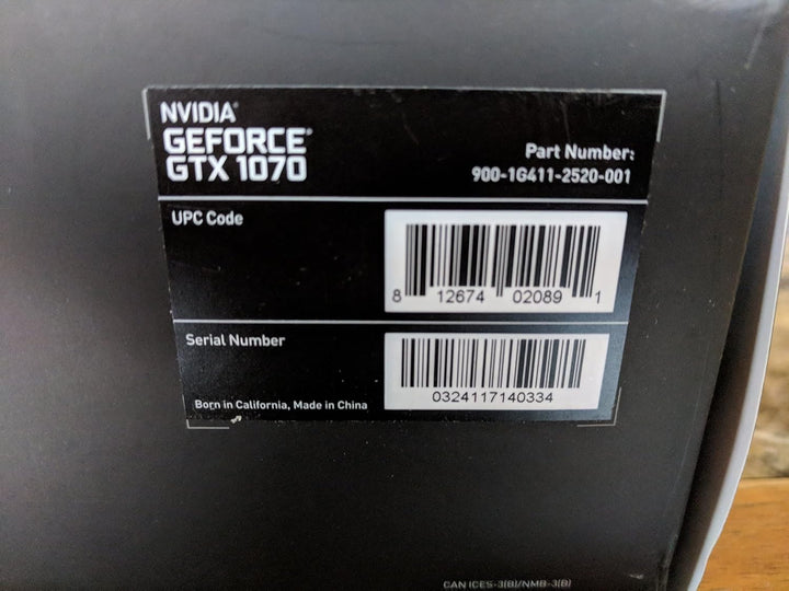 NVIDIA GeForce GTX 1070 8GB - Grafikkarten (Active, Windows 10 Education, Windows 10 Education x64,