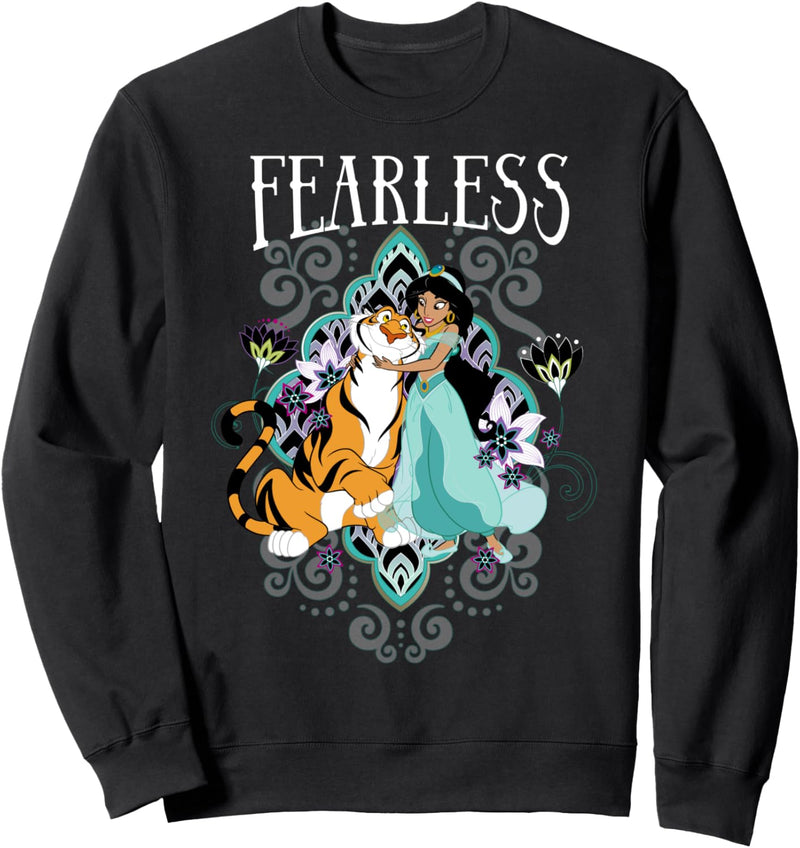 Disney Aladdin Jasmine And Rajah Fearless Portrait Sweatshirt