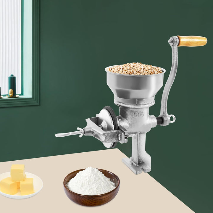 Handmühle Getreidemühle, Manuelle Mühle, Handschrotmühle, Kaffeemühle, Einstellbare Mahlwerk mit Tri