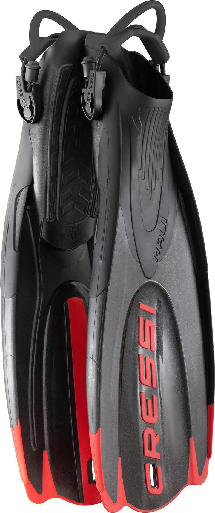 Cressi Unisex-Adult Maui Fins Flossen L-XL Schwarz/Rot, L-XL Schwarz/Rot