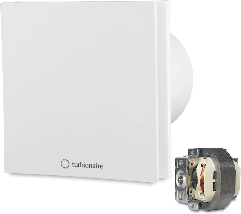 Turbionaire Arte 100 TW Bad Ventilator Timer 100mm Weiss für die Evakuierung Standard für Bad, Küche