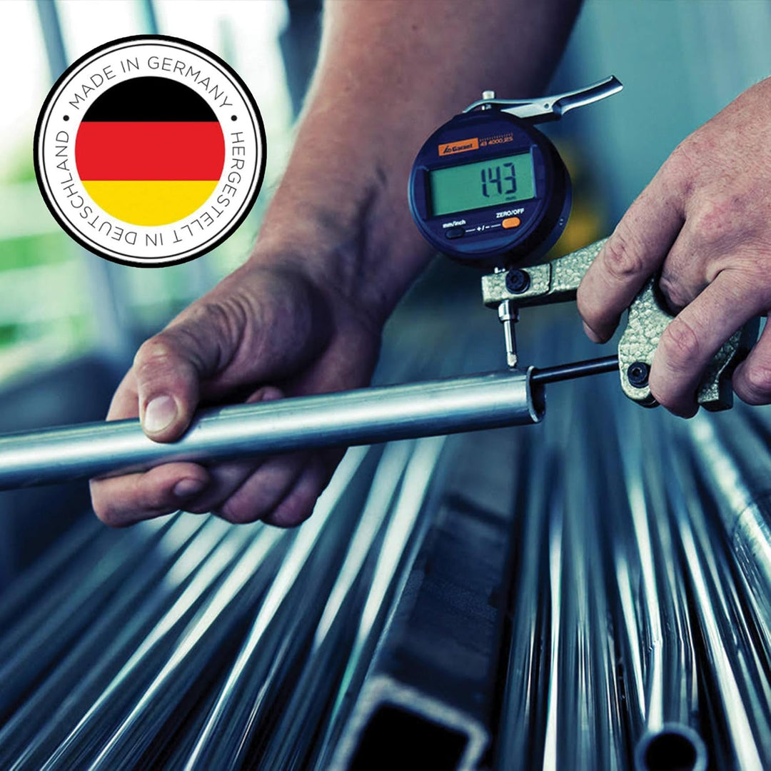 K&amp;M 21140 Schwenkarm Schwarz – ausziehbar 42,5 - 72,5 cm – Galgen mit 3/8“ Gewindeanschluss, verstel