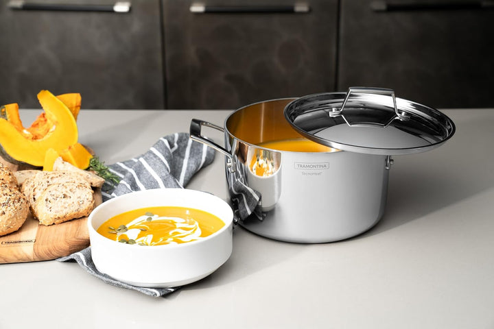 Tramontina GRANO Fleischtopf, ø 20cm 3,5 Liter, Edelstahl, Induktion, ofenfest Fleischtopf Ø20 cm, F