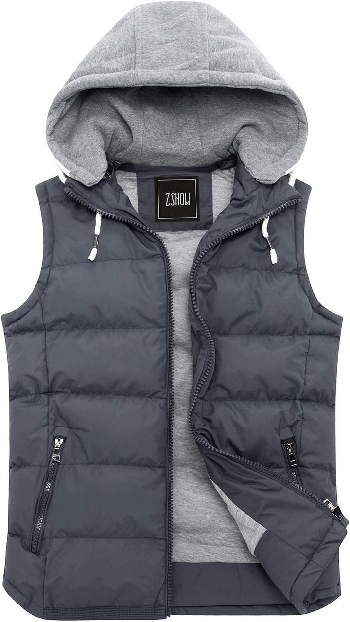 ZSHOW Herren Winter Weste Gesteppte Polsterung Puffer Ärmellos Jacke Warme Outdoor Weste Körperwärme