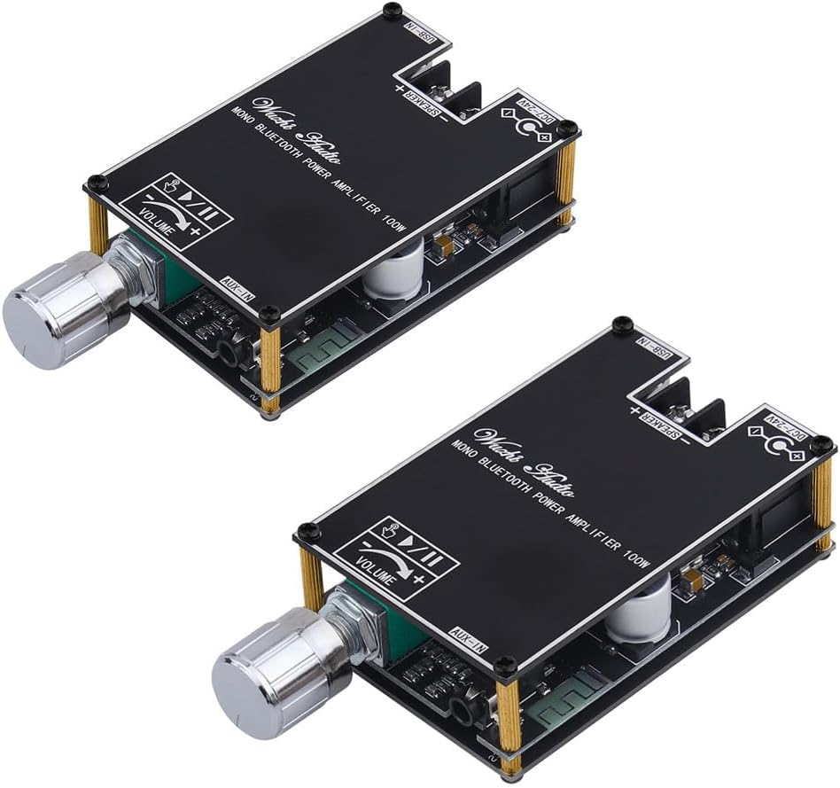 HiFi-Verstärker mit Bluetooth 5.1, ZK-1001B Audioverstärker Karte 100W Mini TWS Mono Audio-Verstärke