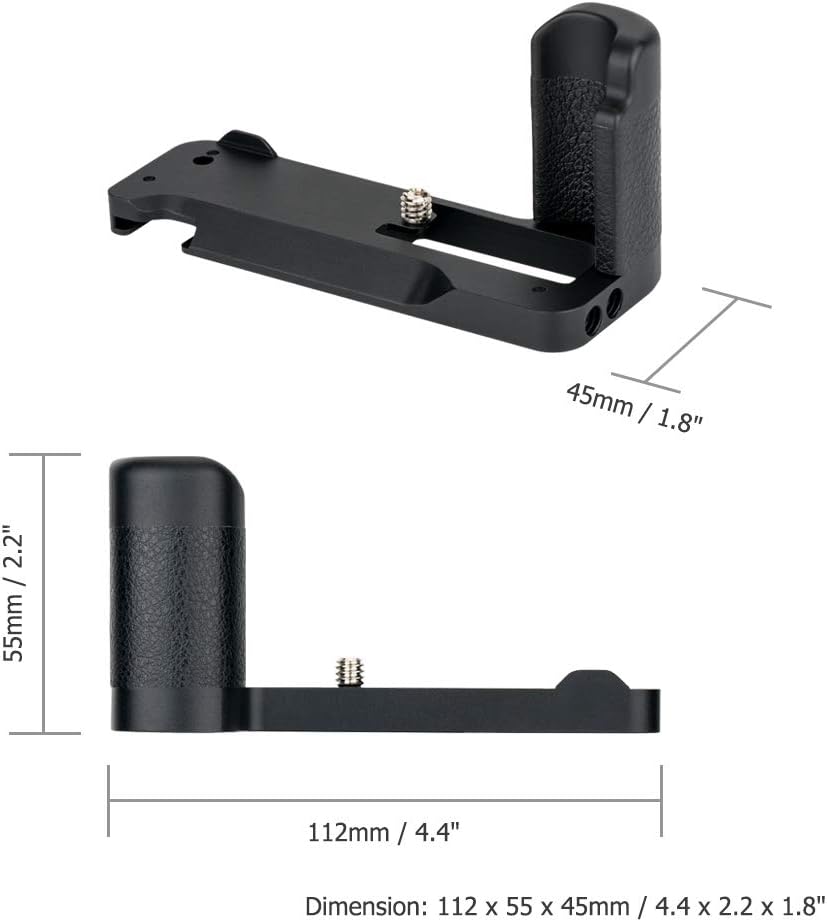 JJC Handgriff Kameragriff Metall L-Platte für Sony ZV-1 ZV1 Vlog-Kamera
