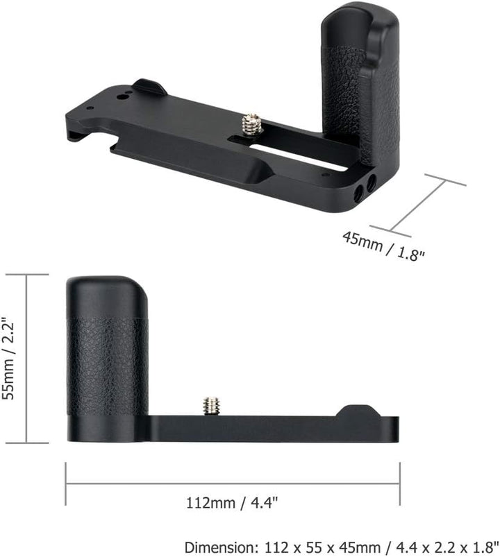 JJC Handgriff Kameragriff Metall L-Platte für Sony ZV-1 ZV1 Vlog-Kamera