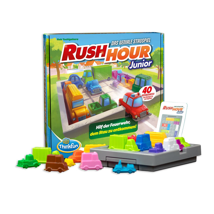ThinkFun 76603 - Rush Hour Junior - Das bekannte Logikspiel für Kinder ab 5 Jahren. Das Stauspiel fü