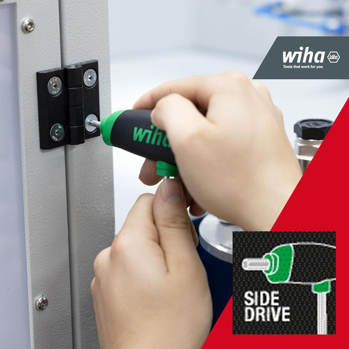 Wiha Stiftschlüssel Set 6-tlg. mit Quergriff TORX® I ComfortGrip mit Seitenabtrieb I Satz T10 - T40