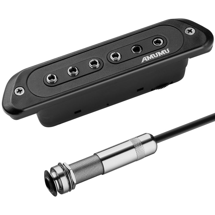 Amumu SP60 Tonabnehmer für Akustikgitarre, magnetisch, passiv Humbucker, Humbucker