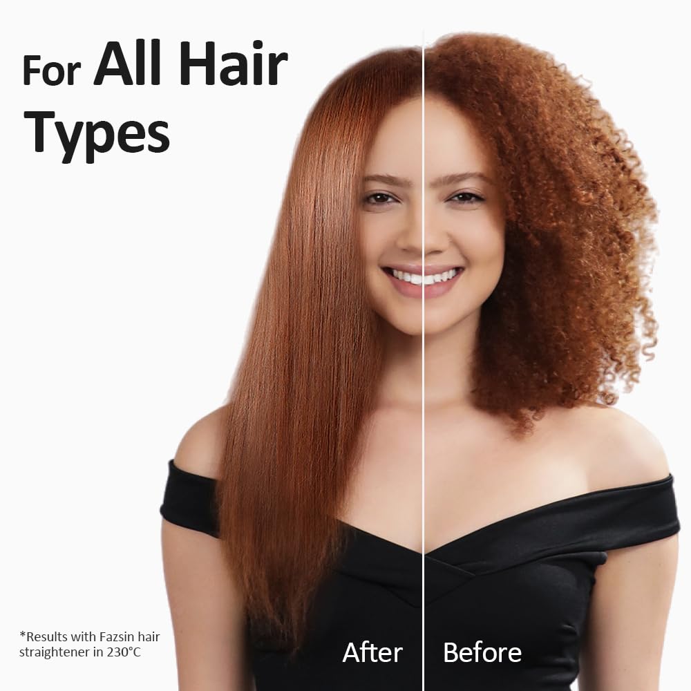 Faszin 2 in 1 Glätteisen Locken und Glätten, 20s Schnellaufheizung, Titanplatten Ionen Haarglätter f