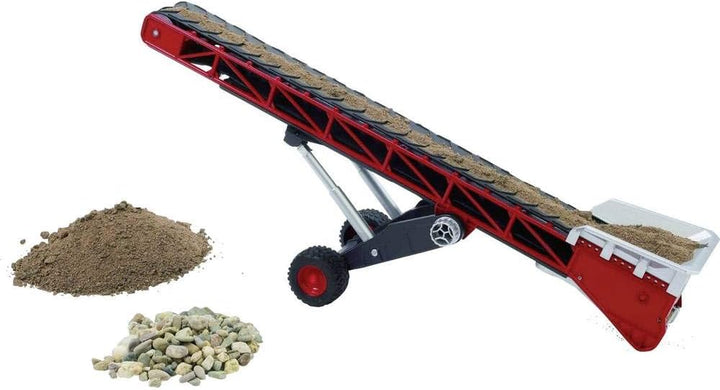 bruder 02031 - Förderband, klappbare Deichsel, höhenverstellbares Fahrgestell - 1:16 Transportband F