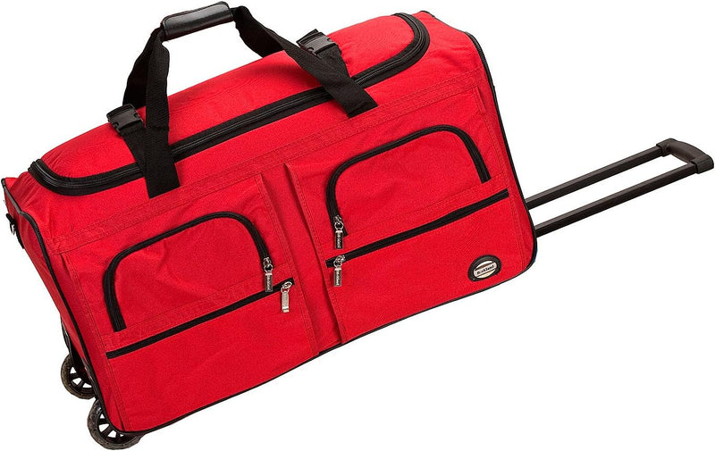 Rockland Seesack zum Rollen, rot, 30-Inch, Reisetasche mit Rollen 30-Inch Rot, 30-Inch Rot