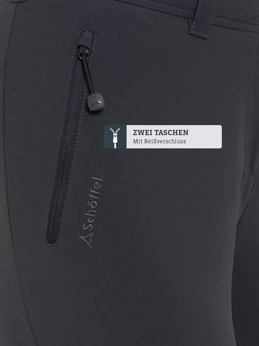 Schöffel Damen Pants Engadin, Outdoor Hose, strapazierfähige Wanderhose für Frauen, wasserabweisende