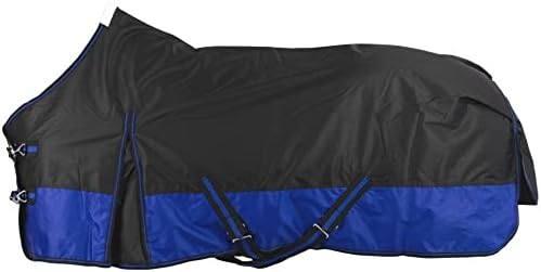 RL24 - Winterdecke 200g Füllung 600D BASICLINE schwarz/Royalblau 115cm Schwarz/Royalblau (Altes Mode