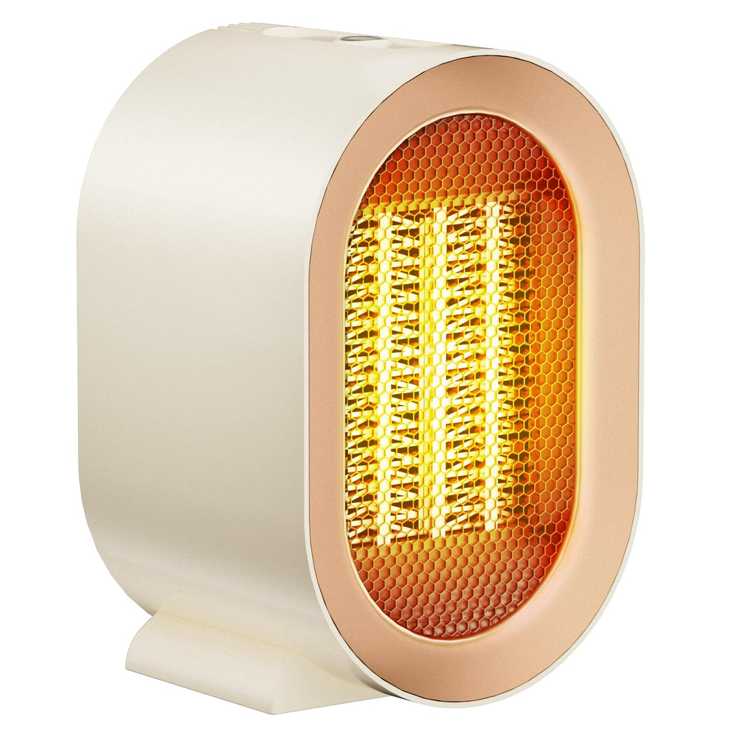 Heizlüfter, 1200W Heizung Tragbar Heizstrahler baby Heizlüfter Leise Heater 2 Heizleistungen PTC Hei