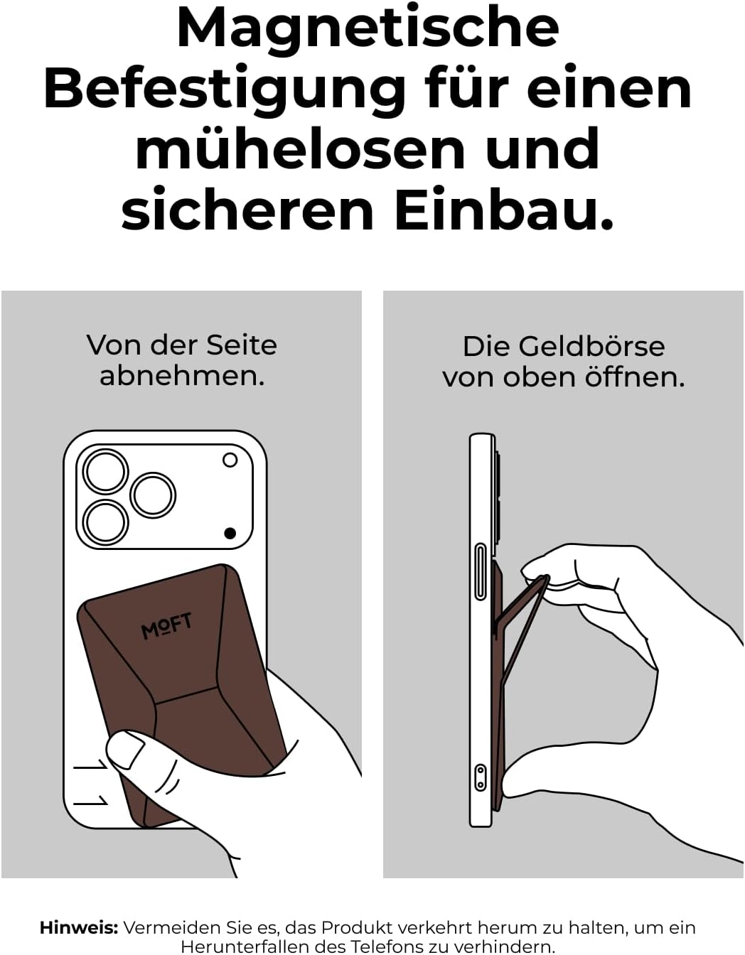 MOFT Magnetischer Wallet Ständer für iPhone 17/16/15/14/13/12 Serie Kompatibel mit MagSafe, MOVAS Ve