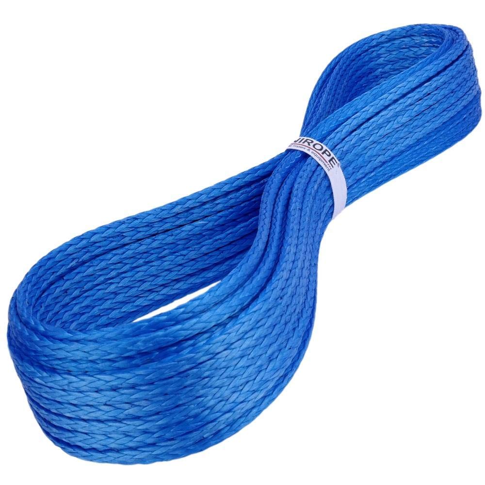 Kanirope® Dyneema Seil PRO 4mm 50m Blau 12-fach geflochten SK78 verstreckt beschichtet, 50m Blau
