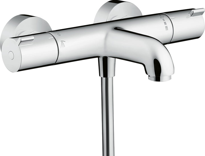 hansgrohe Ecostat - Wannenthermostat Aufputz, Wannenarmatur mit Sicherheitssperre (SafetyStop) bei 4
