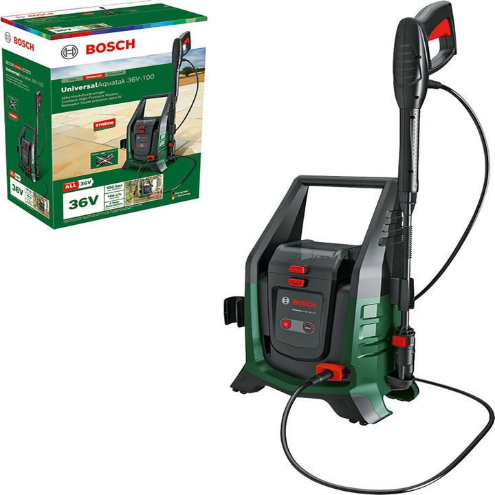 Bosch Kabelfreier und mobiler Hochdruckreiniger UniversalAquatak 36V-100 (für die Reinigung zu Hause