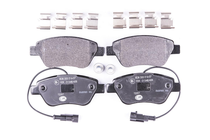HELLA PAGID 8DB 355 016-071 Bremsbelagsatz - T2097 - Dicke/Stärke: 17.8mm - Bremssystem: Bosch - mit