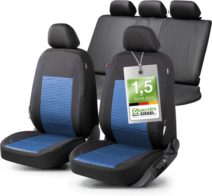 Walser Premium Autositzbezüge Avignon mit Reissverschluss Qualitätssieger Sehr Gut* Sitzbezüge Auto,