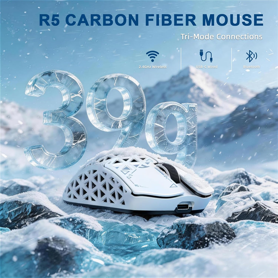 ATTACK SHARK R68HE 8kHz Forged Carbon&CNC-Aluminium Rapid Trigger Magnetisch Kabelgebunden Gaming-Ta