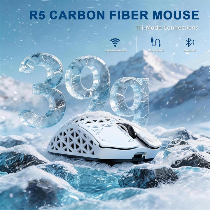 ATTACK SHARK R68HE 8kHz Forged Carbon&CNC-Aluminium Rapid Trigger Magnetisch Kabelgebunden Gaming-Ta