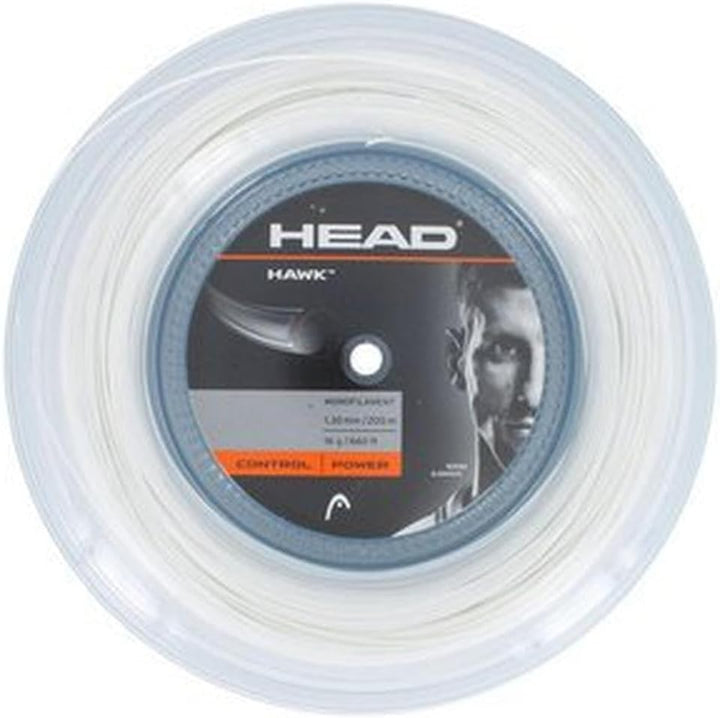 HEAD Hawk Rolle 200 Tennis-Saite 16 Weiss, 16 Weiss