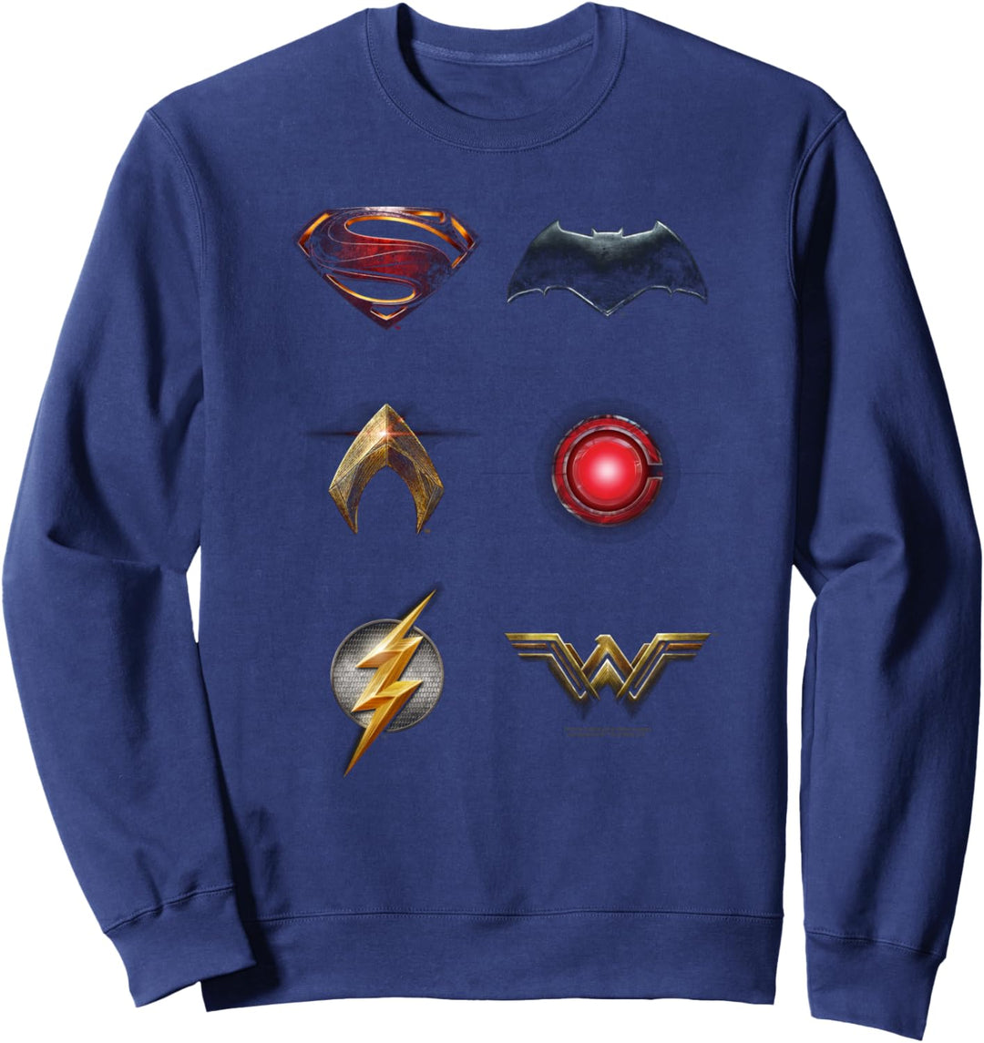 Justice League Movie Logos Sweatshirt