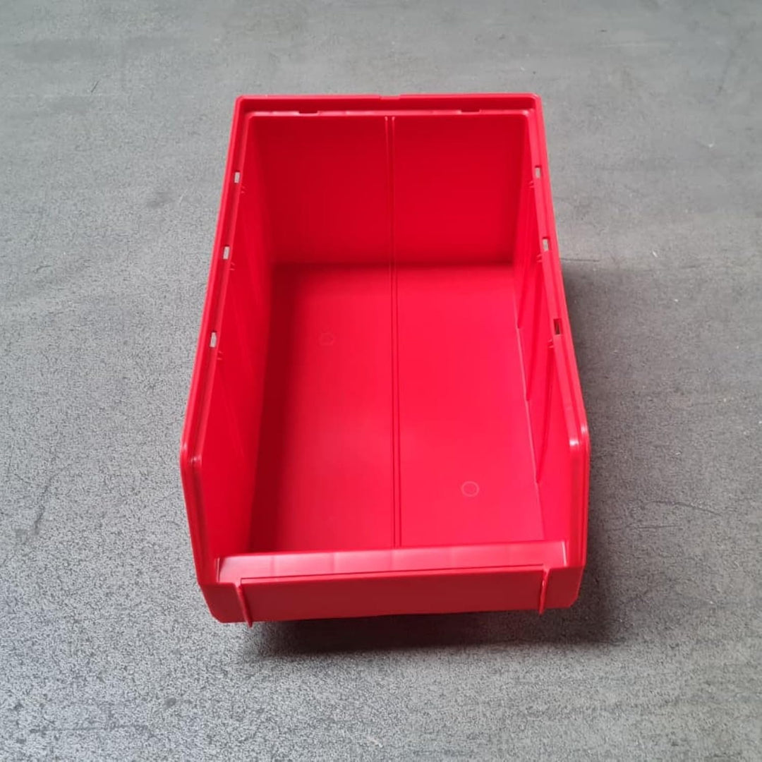Rodopi 16er Set Stapelboxen, Grösse L | Sichtlagerkästen 335x209x152mm | Robuste Lagerboxen für Werk