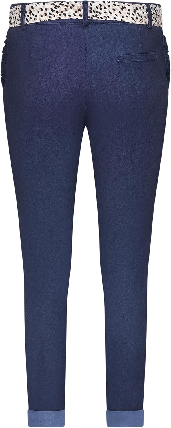 Mississhop Female Damen Stretch Klassische Chino Hose XXL Jenasblau, XXL Jenasblau