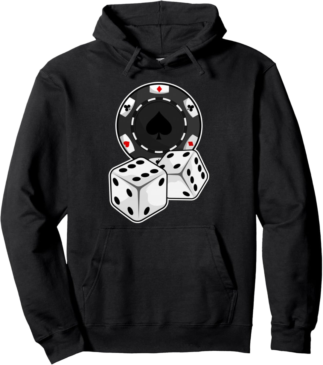 Poker Pokerchips Kartenspiel Würfel Pullover Hoodie