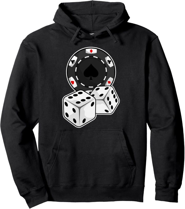 Poker Pokerchips Kartenspiel Würfel Pullover Hoodie