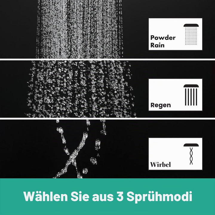 hansgrohe Raindance Select S - Duschkopf, Handbrause mit 3 Strahlarten (inkl. PowderRain), runde Dus