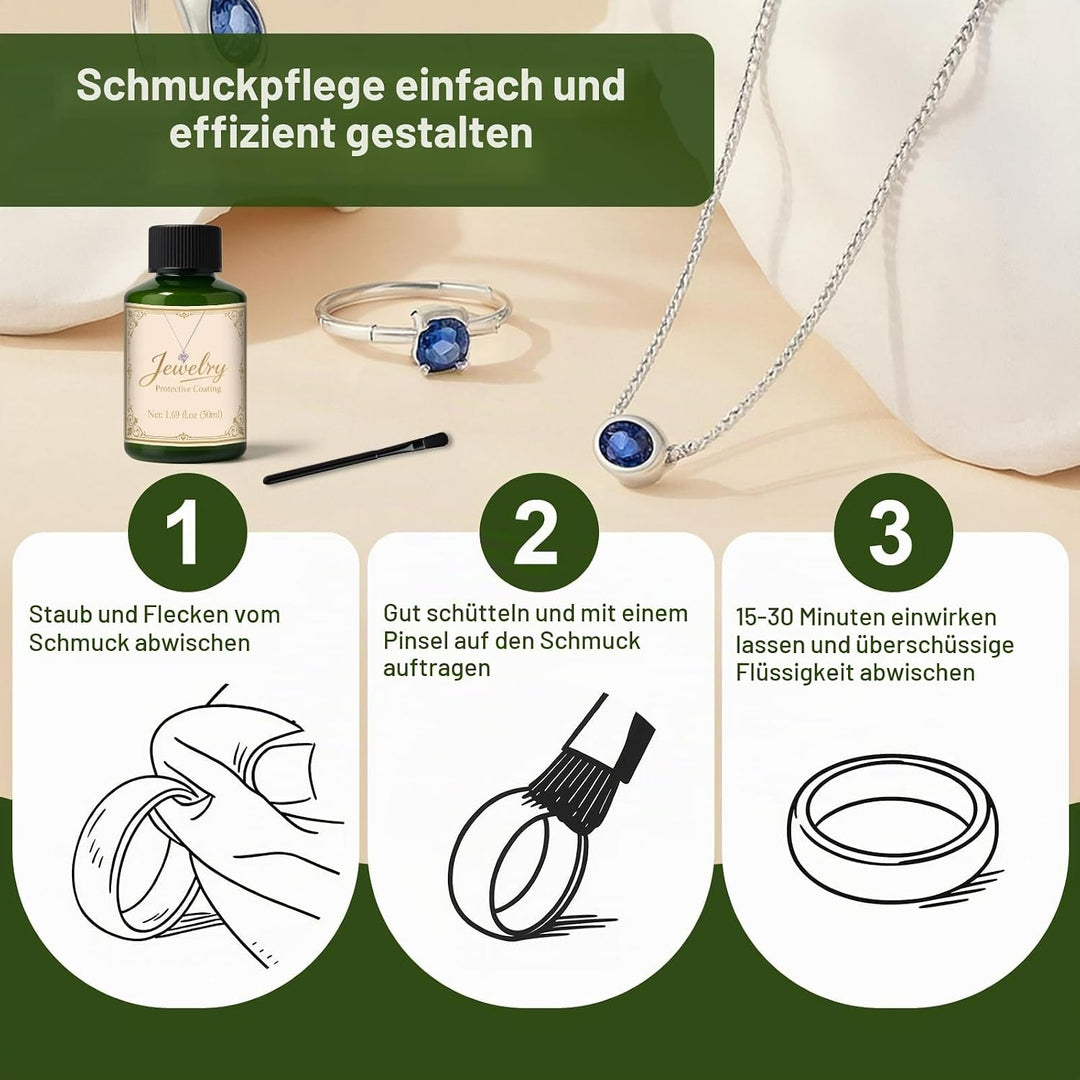 50 ml Schmuckschutzbeschichtung, Schmuckversiegelung Anlaufschutz, behält brillanten Glanz, gegen Ve