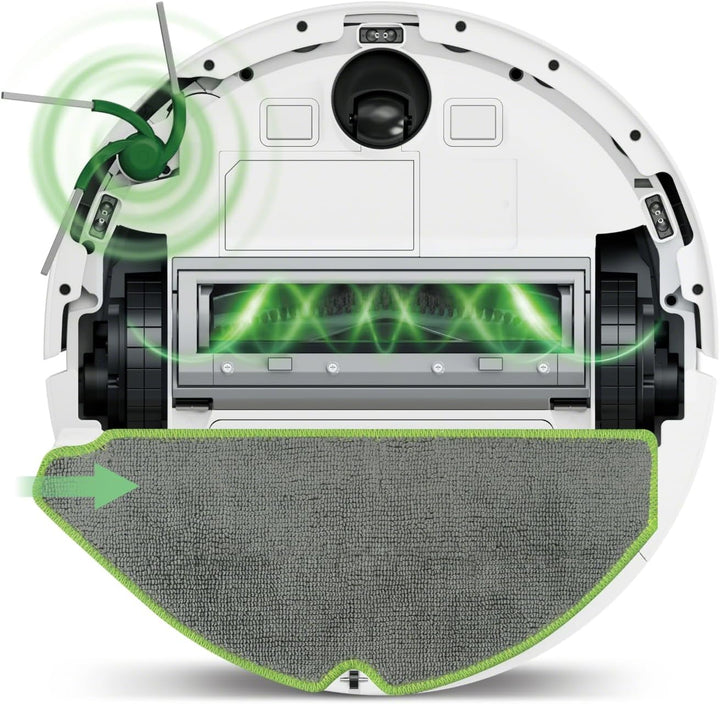 iRobot Roomba® 115 Combo Saug- und Wischroboter + AutoEmpty™ Dock, 15k Pa Saugleistung, Bürsten und