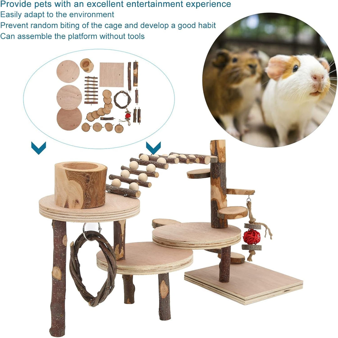 Hamster Spielzeug, Meerschweinchen Spielzeug, Kaninchen Zubehör, Kaninchen Spielzeug für Hamster Mee