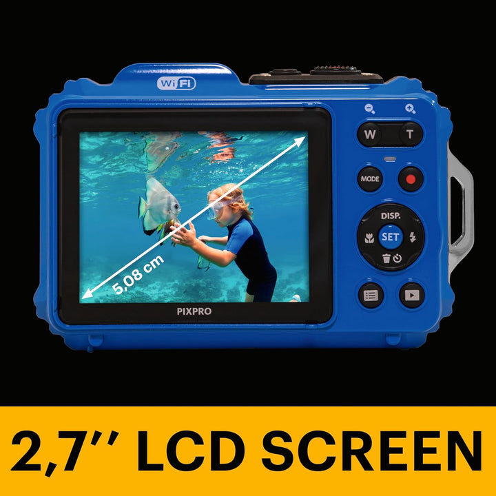 KODAK Pixpro WPZ2 Digitalkamera, kompakt, 16 Megapixel, wasserdicht und stossfest, Gelb